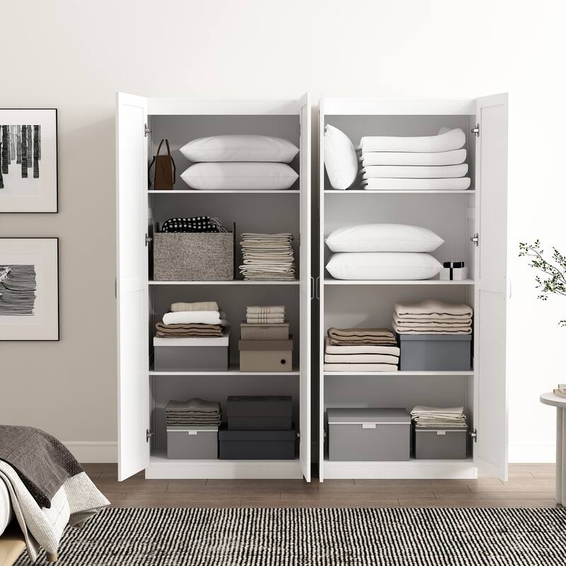 Manhattan Comfort Cornelia Modern Adjustable Shelf Storage Closet 2.0
