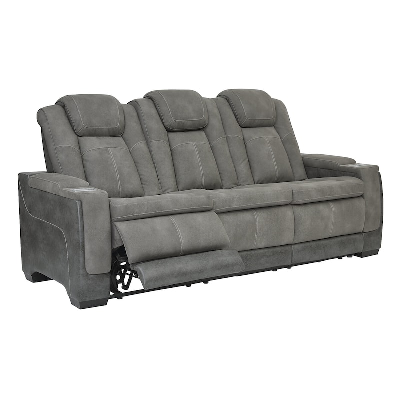 Next-Gen DuraPella Power Reclining Sofa with Adjustable Headrest - 86"W x 40"D x 43"H