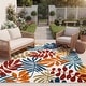 preview thumbnail 2 of 0, SAFAVIEH Cabana Laila Indoor/ Outdoor Waterproof Patio Floral Rug
