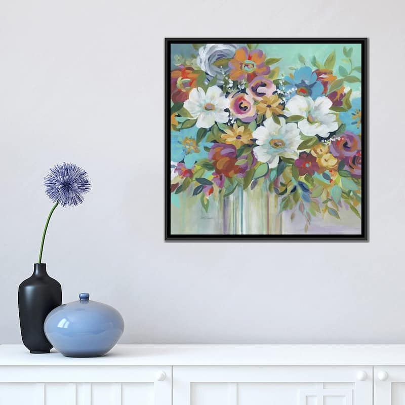 iCanvas "Confetti Bouquet I" by Carol Robinson Framed Canvas Print