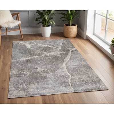 Boho Abstract Stain Resistant Woven Durable Area Rug By HomeRoots