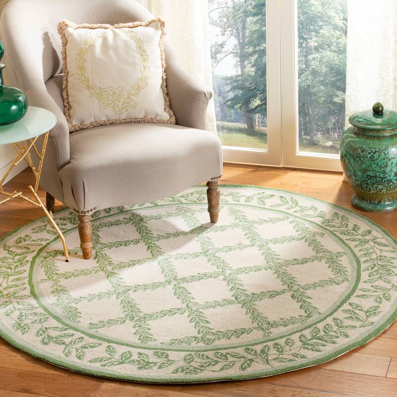 SAFAVIEH Handmade Chelsea Kimber Trellis French Country Wool Rug