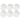 Abode Homewares Bamboo Raised Rim Melamine Salad Plate - White - 8.5" - Set of 6