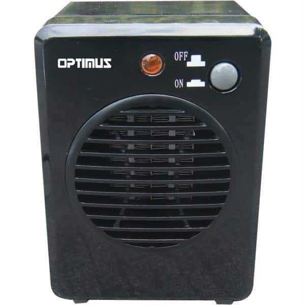 Optimus H7800 Black 300W Portable Mini Ceramic Heater - Bed Bath u0026 Beyond -  15011196