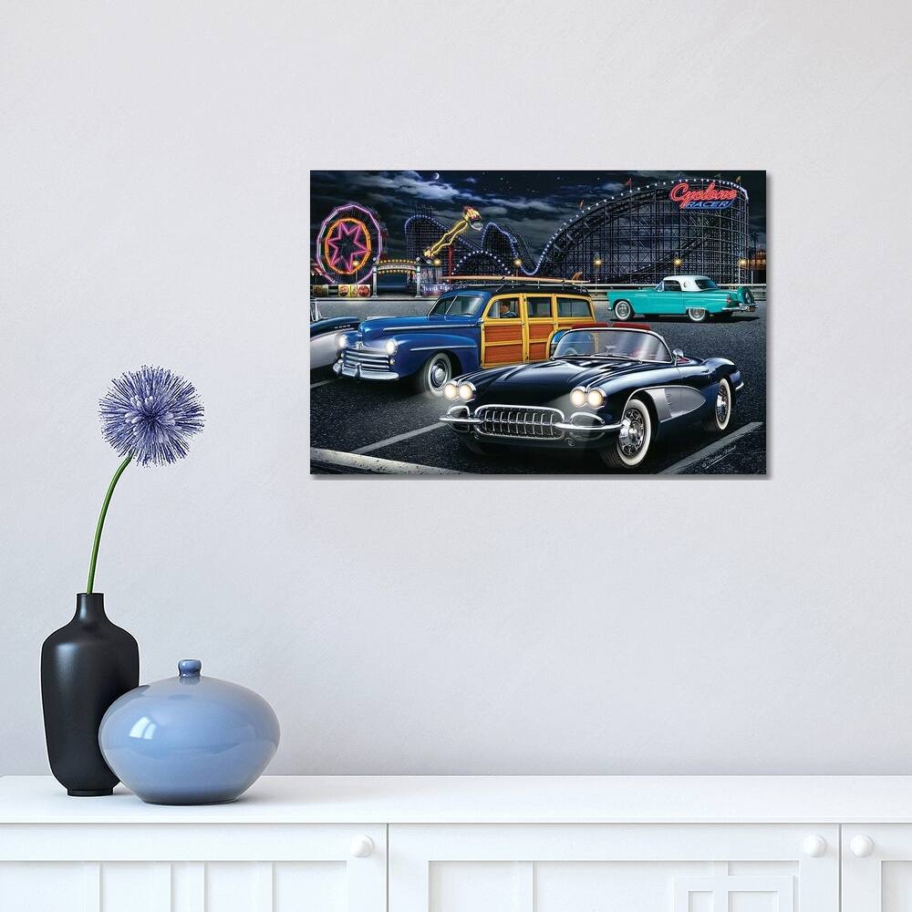 iCanvas "Cyclone Racer" by Helen Flint Canvas Print