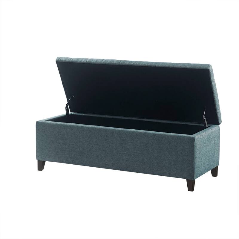 Stylish Mid-Century Modern Upholstered Tufted Storage Bench - Perfect for Versatile Spaces