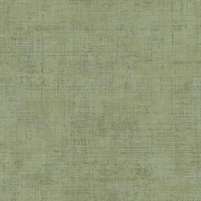 Galerie Wallcoverings Italian Style Distressed Weave Texture Vinyl on Non-woven Matte Wallpaper Roll - 33 feet x 21 inches - Green