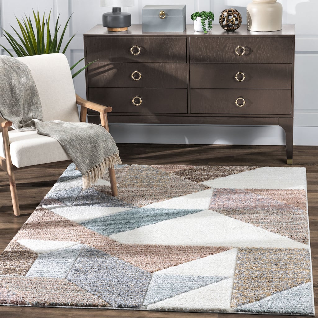 Well Woven Delia Perseus Modern Geometric Area Rug