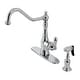 preview thumbnail 17 of 20, American Classic Single-Handle Kitchen Faucet with Brass Sprayer Polished Chrome