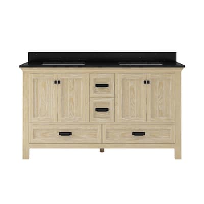 CRAFT + MAIN BAVT6122D-QBG Brantley 60" Free Standing Double Basin