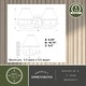 preview thumbnail 5 of 6, Lodge 2 Light Rustic Wood Antler Armed Wall Sconce Faux Leather Shade - 16.75-in W x 8.25-in H x 9.5-in D