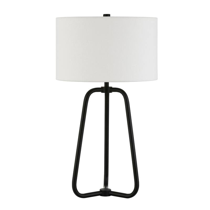 Bryan Table Lamp in Blackened Bronze Finish with Linen Shade
