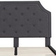 preview thumbnail 23 of 41, Arched Tufted Upholstered Platform Bed