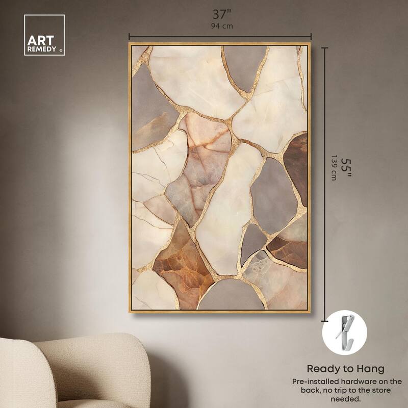 Textured Earthy Tones III Canvas by Art Remedy