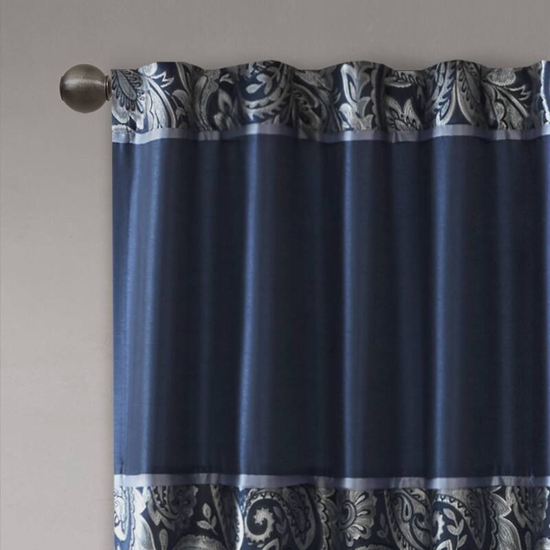 Madison Park Whitman Jacquard Curtain Panel Pair