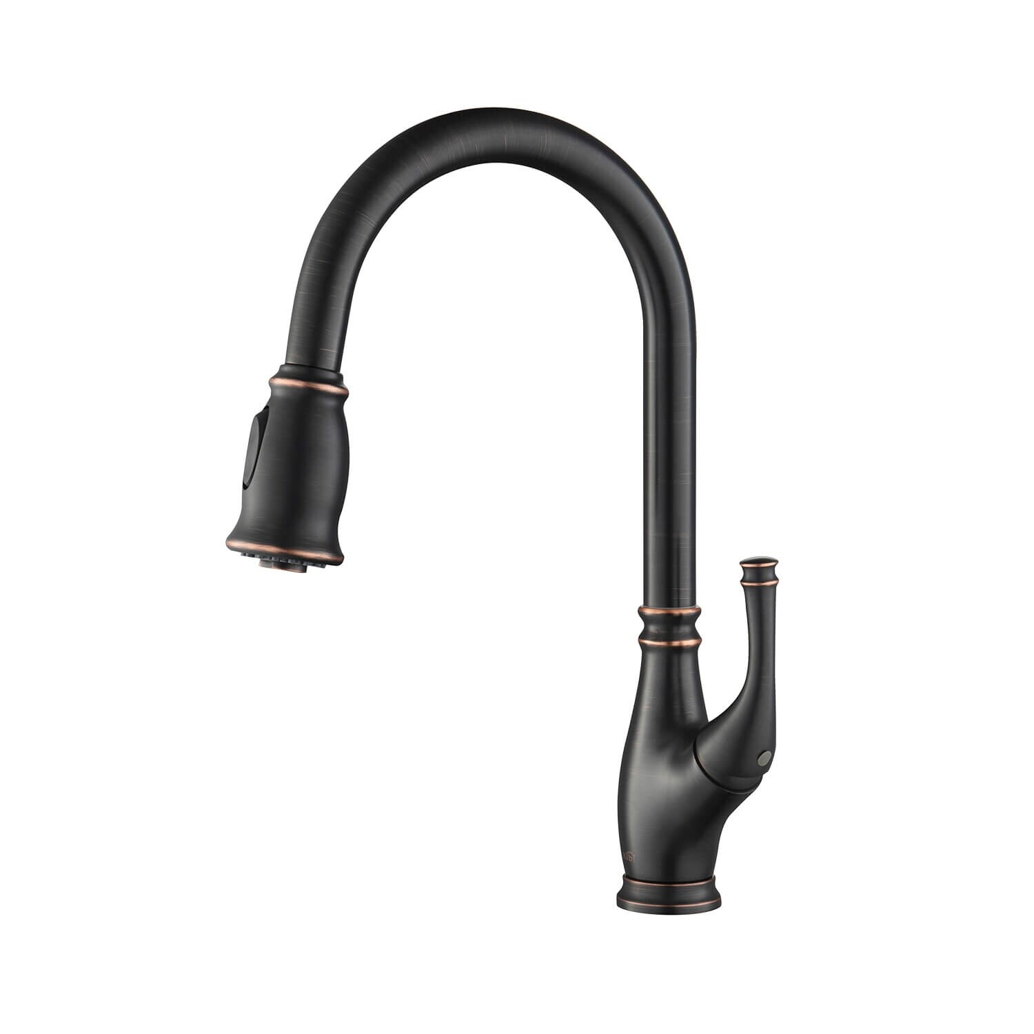 High Arc Pull Out Single Level Lead Free Brass Kitchen Faucet ...