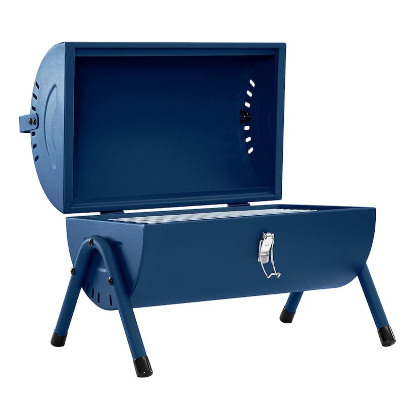 Royal Gourmet CC1015B Portable Charcoal Grill with Four Air Vents - Blue