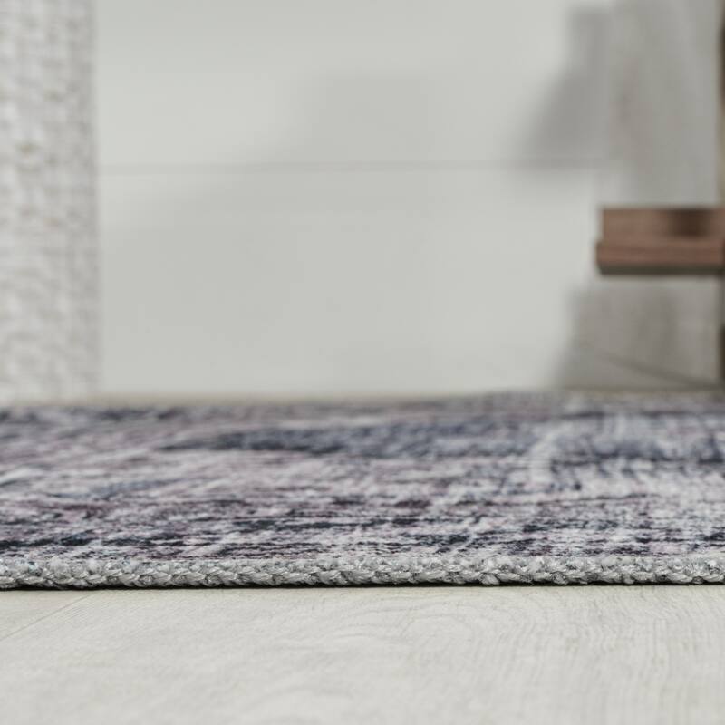 JONATHAN Y Chapell Cottage Medallion Machine-Washable Area Rug