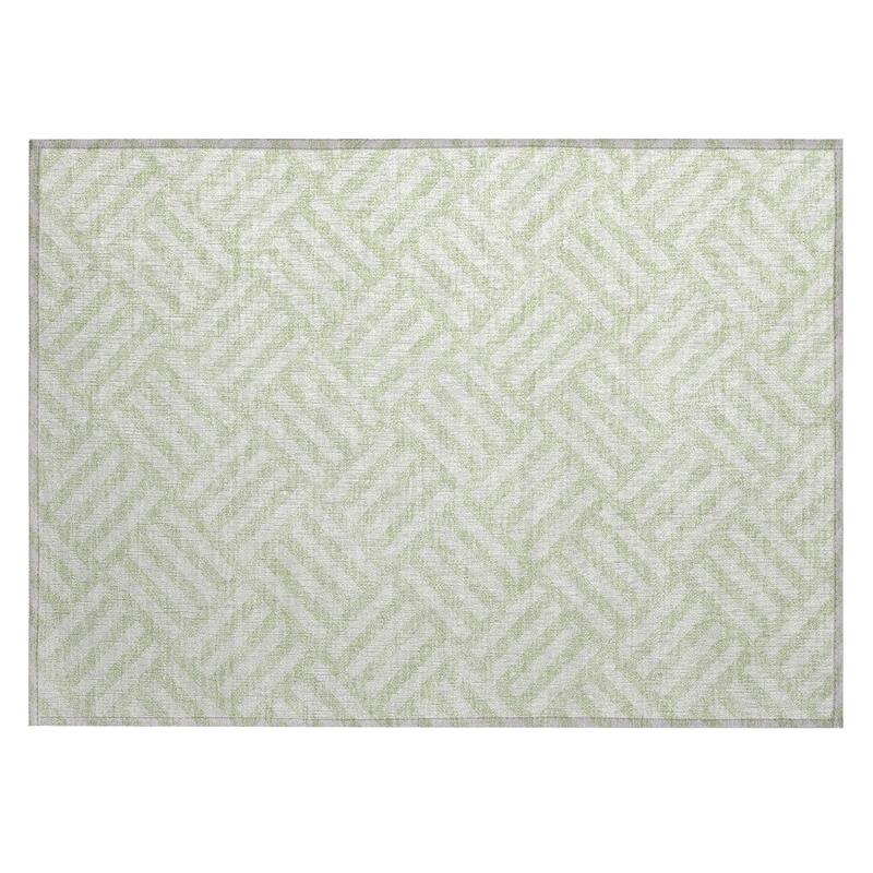 Machine Washable Indoor/ Outdoor Chantille Contemporary Geo Rug