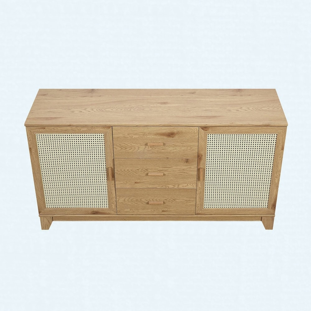 Modern Cane Sideboard for Dining Room