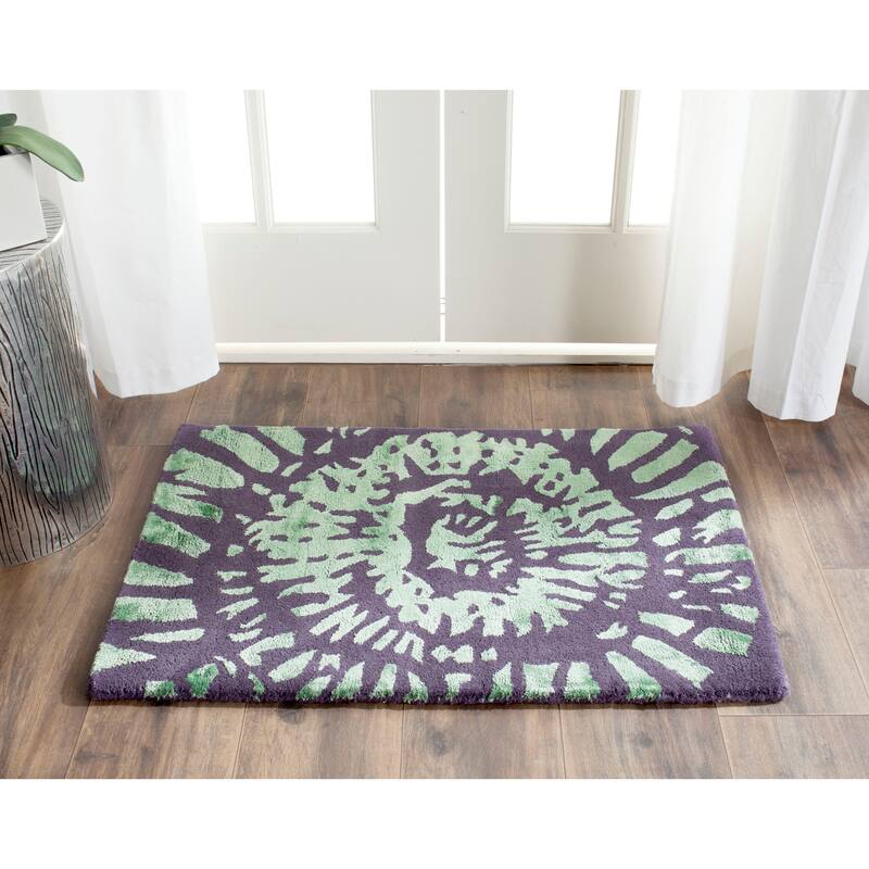 SAFAVIEH Handmade Capri Jica Modern Wool Rug - 2' x 3' - Lavander/Sage