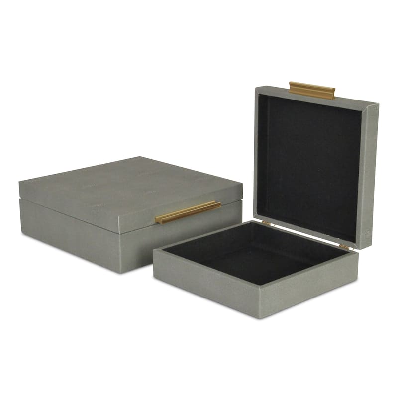 Lusan Black Vinyl Decorative Box Set