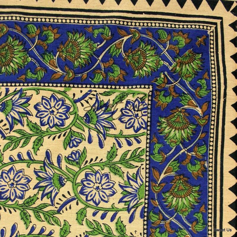 Cotton Blessed Floral Tablecloth Rectangle