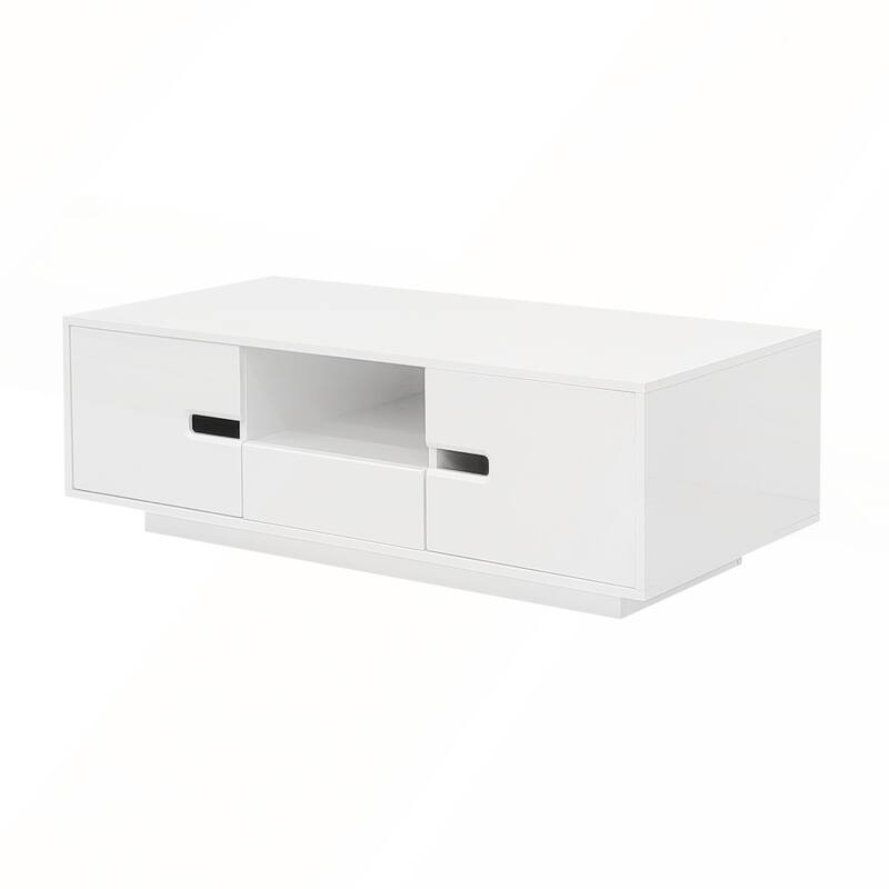 Modern High Glossy Rectangle Coffee Table