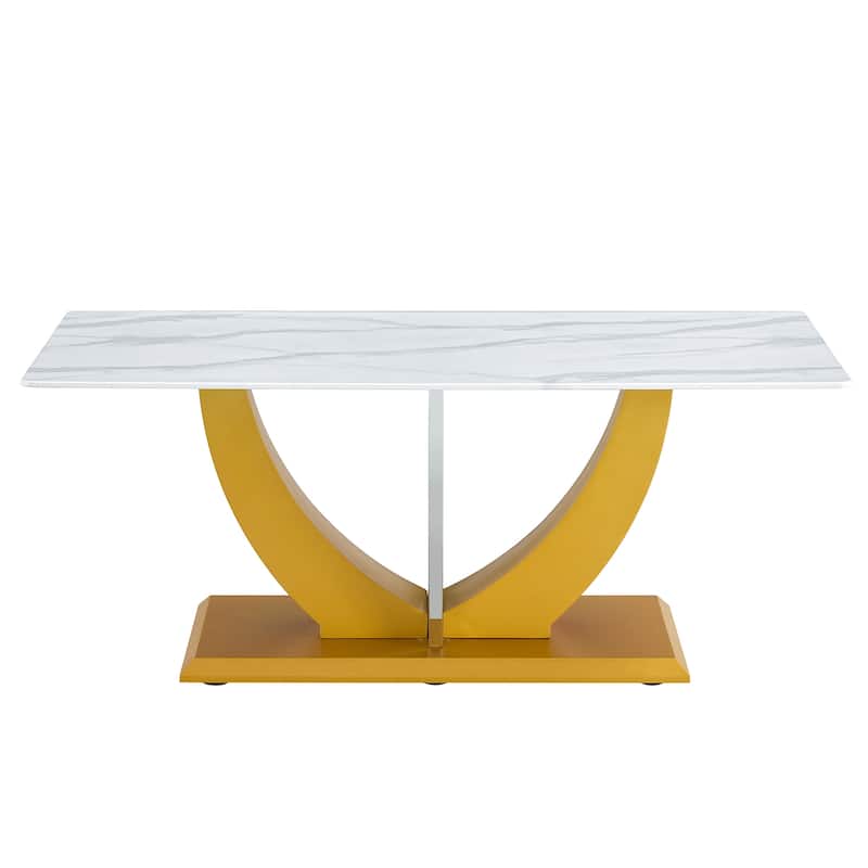 Modern minimalistTempered glass table