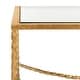 preview thumbnail 13 of 20, SAFAVIEH Couture Matilda Gold Leaf Glass Coffee Table
