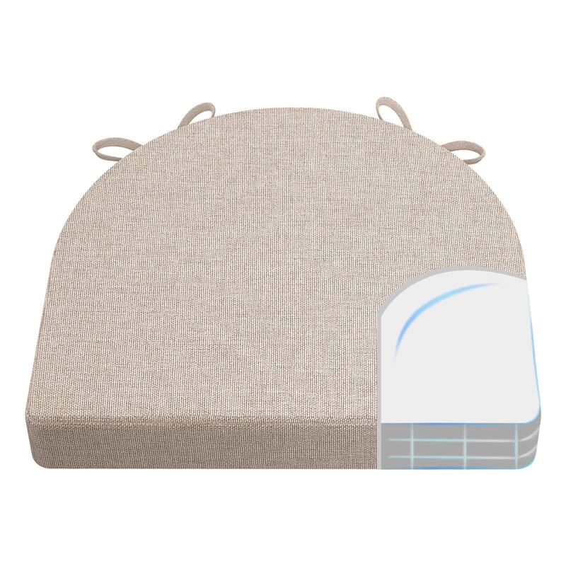 AAAAAcessories 17 in. X 16 in.Indoor Strap Non-slip Chair Cushion for Multi-scenario Setups (2 Pack) - N/A