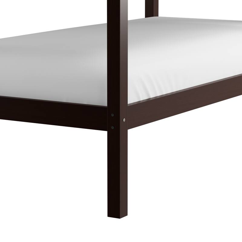 Hillsdale Caspian Wood Twin Over Twin Bunk Bed