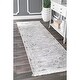 preview thumbnail 16 of 15, Nuloom Venice Fringed Area Rug 2'8" x 8' Runner - Silver - Runner