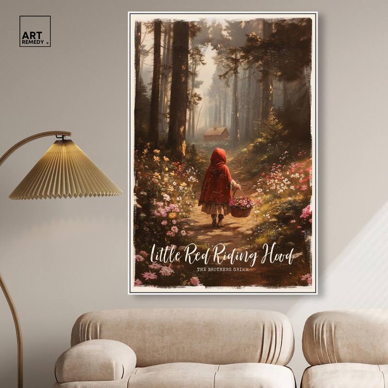 Classic Red Riding Hood Canvas by Art Remedy
