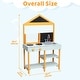 preview thumbnail 4 of 2, Wooden Play Kitchen,Outdoor Mud Kitchen Indoor/Outdoor Pretend Playset for Toddler Boys & Girls