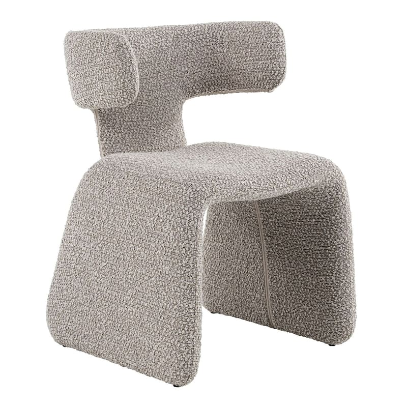 Modrest Bergman Modern Off-White Fabric Dining Chair