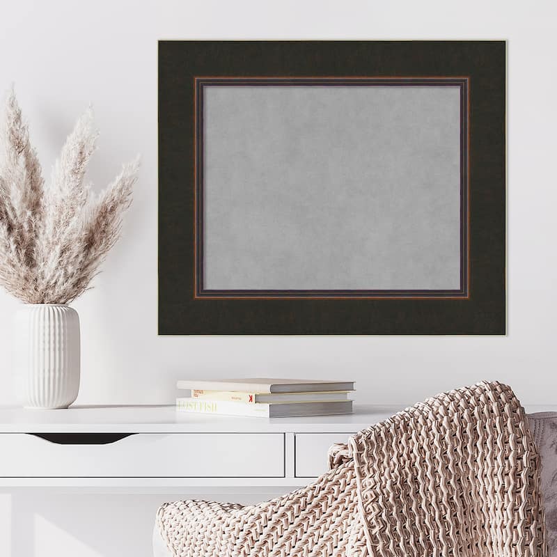Amanti Art Milano Bronze Framed Magnetic Board