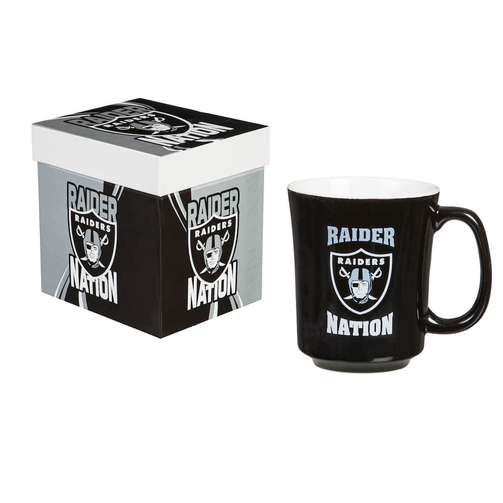 Las Vegas Raiders, 14 oz Ceramic Coffee Mug w/ Gift Box