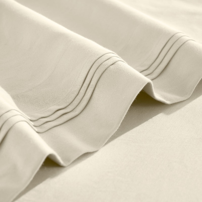 Superior Egyptian Cotton 650 TC Deep Pocket Sheet Set - 18" & 20" Extra Deep Pocket Options
