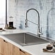 preview thumbnail 4 of 13, KRAUS Stark 33-inch Undermount Drop-in Kitchen Sink Pulldown Faucet Combo
