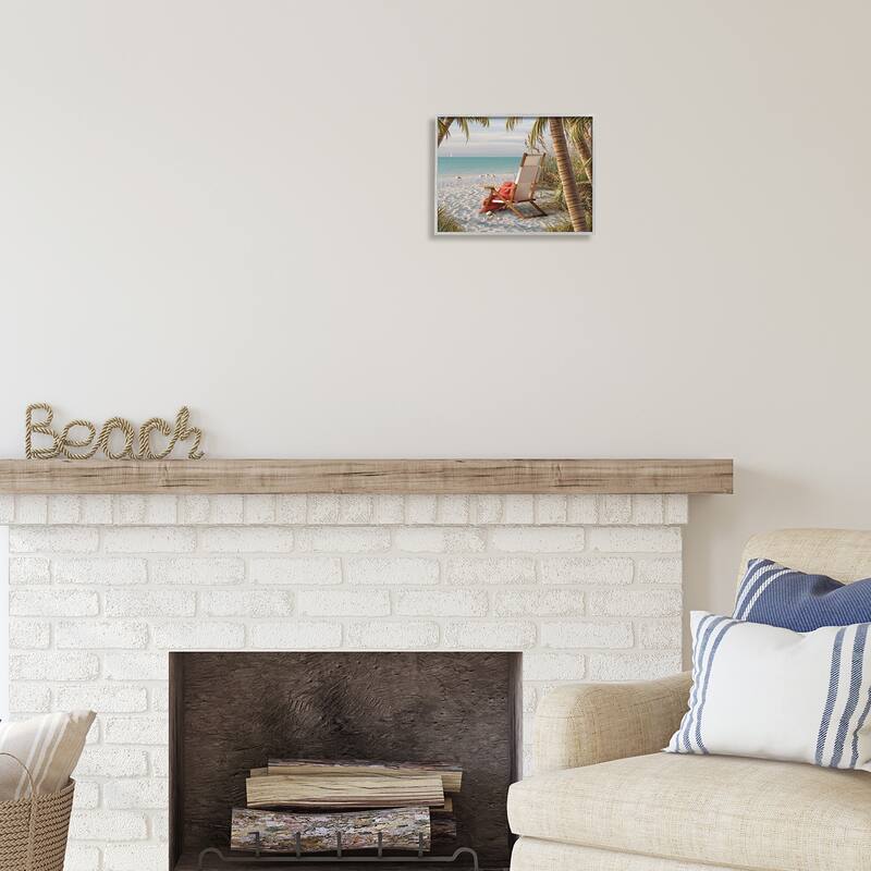 Stupell Tropic Breeze Beach Landscape Framed Giclee Art by Alan Giana