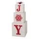 Glitzhome Wooden Nested Wording Box Decor - "JOY"