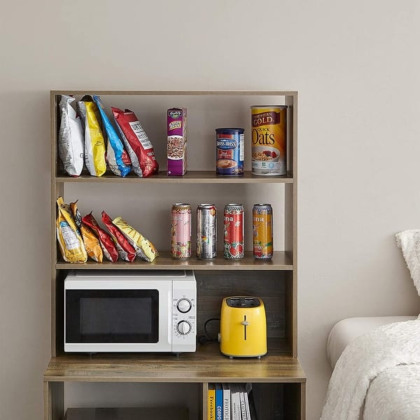 College Kitchen Supplies - Yak About It Mini Fridge Dorm Station - White -  Over Refrigerator Cabinet