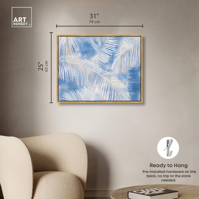 Sky Palm Silhouettes Canvas by Art Remedy
