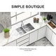 preview thumbnail 12 of 15, Low-Divide Undermount Double Bowl Stainless Steel Kitchen Sink