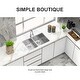 preview thumbnail 6 of 15, Low-Divide Undermount Double Bowl Stainless Steel Kitchen Sink