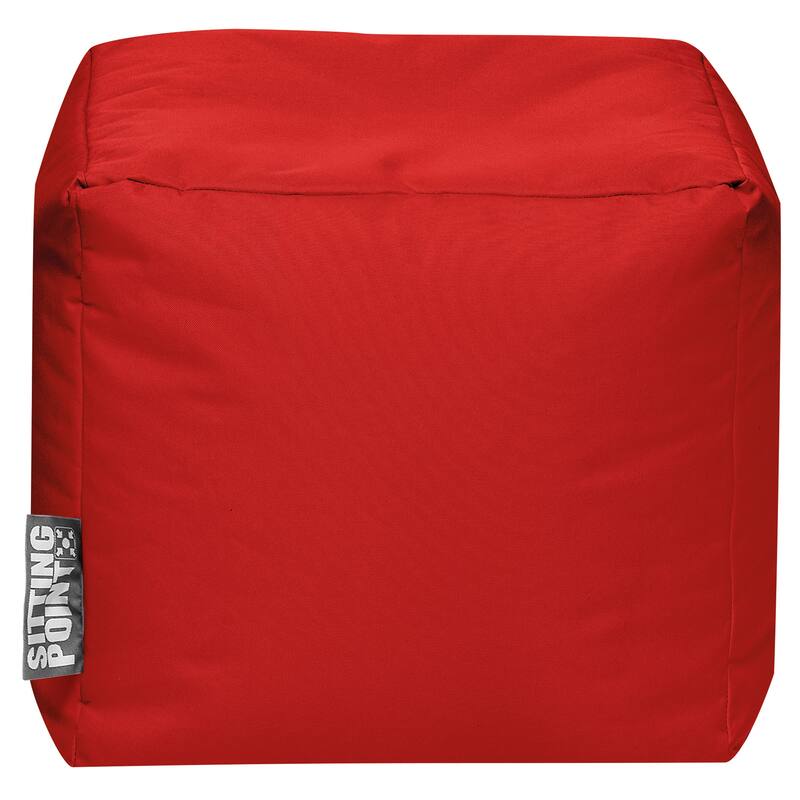 Sitting Point Oxford Fabric Cube Brava Pouf