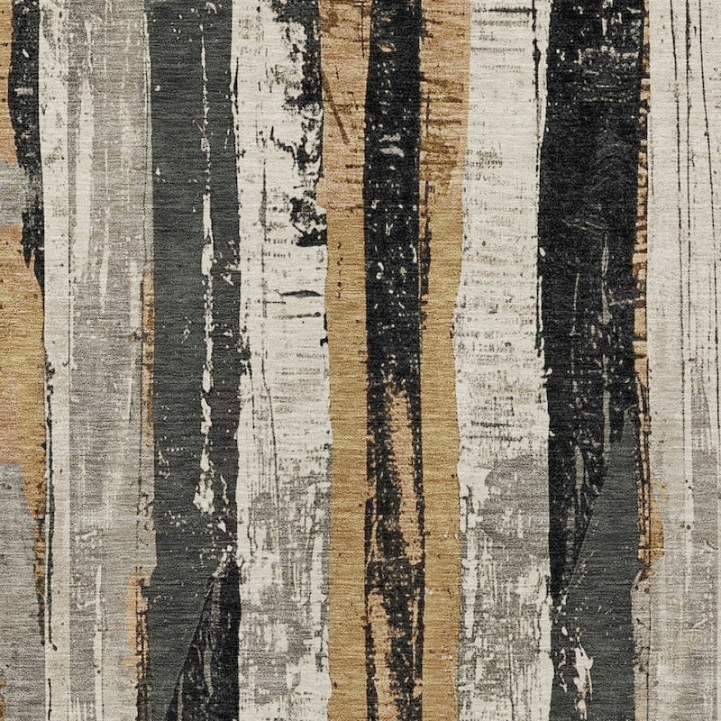 HomeRoots Striped Transitional Rectangle Outdoor Rug