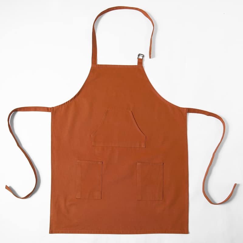 Exclusive Fabrics Solid Cotton Apron - 27 X 34