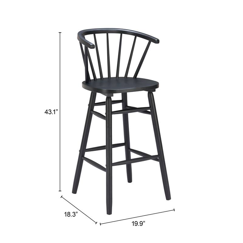 Stenger Barstool Black